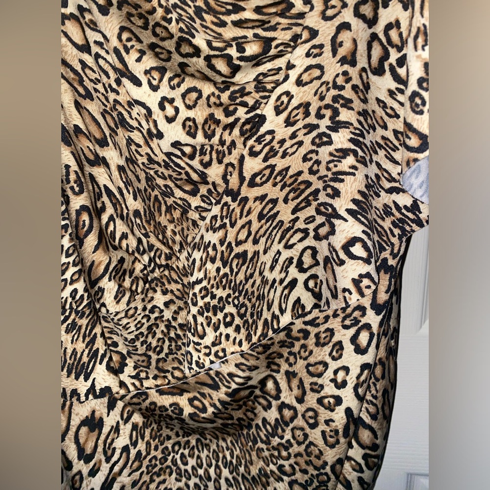 One Shoulder Leopard Print Dress by Ripe - Picture 3 of 6